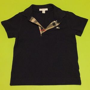 Boys Burberry polo size 6 in navy